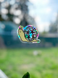 No Hurries, No Worries Snail Rainbow Sun Catcher