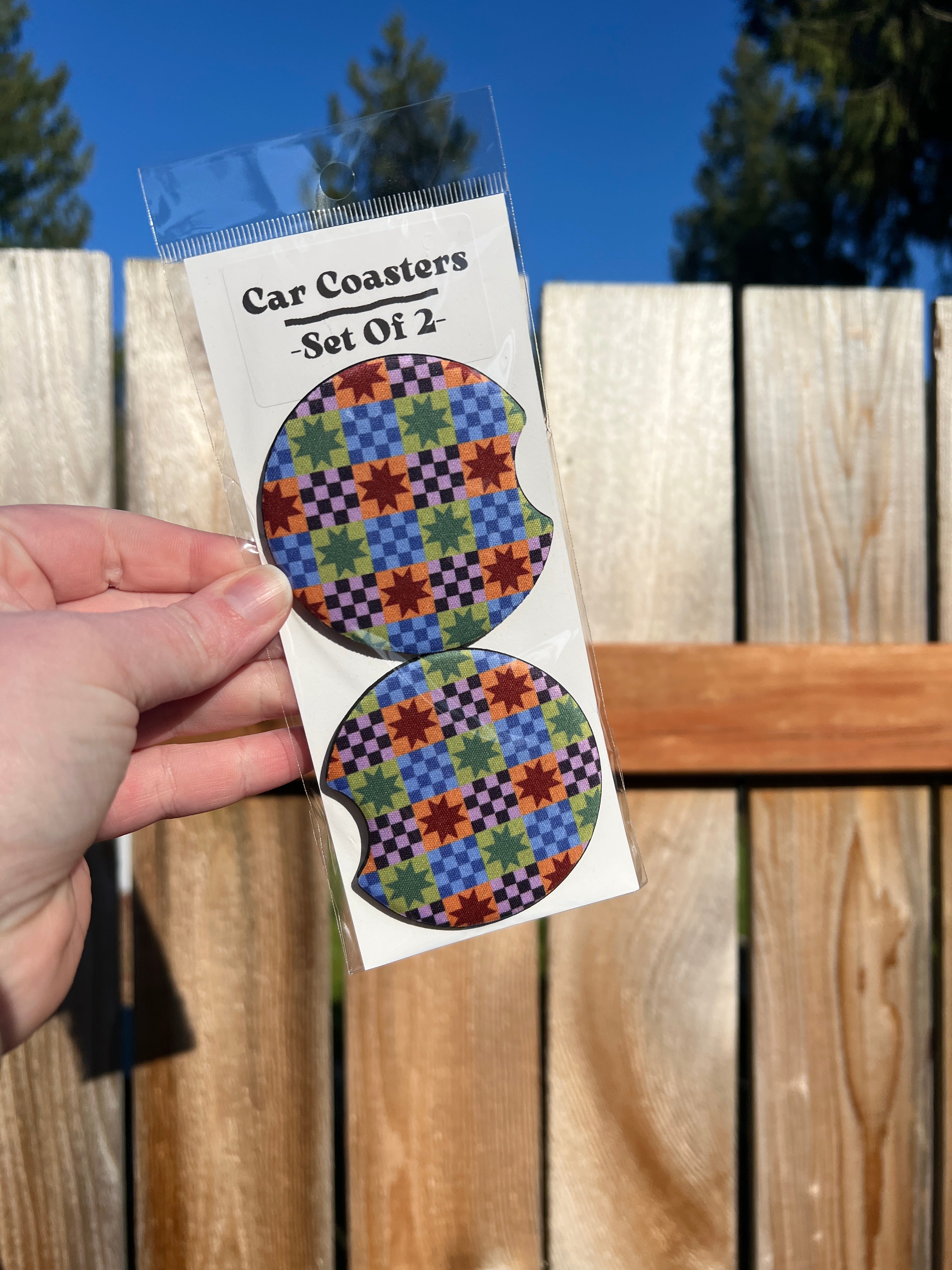 Sew Cool Car Coaster Set