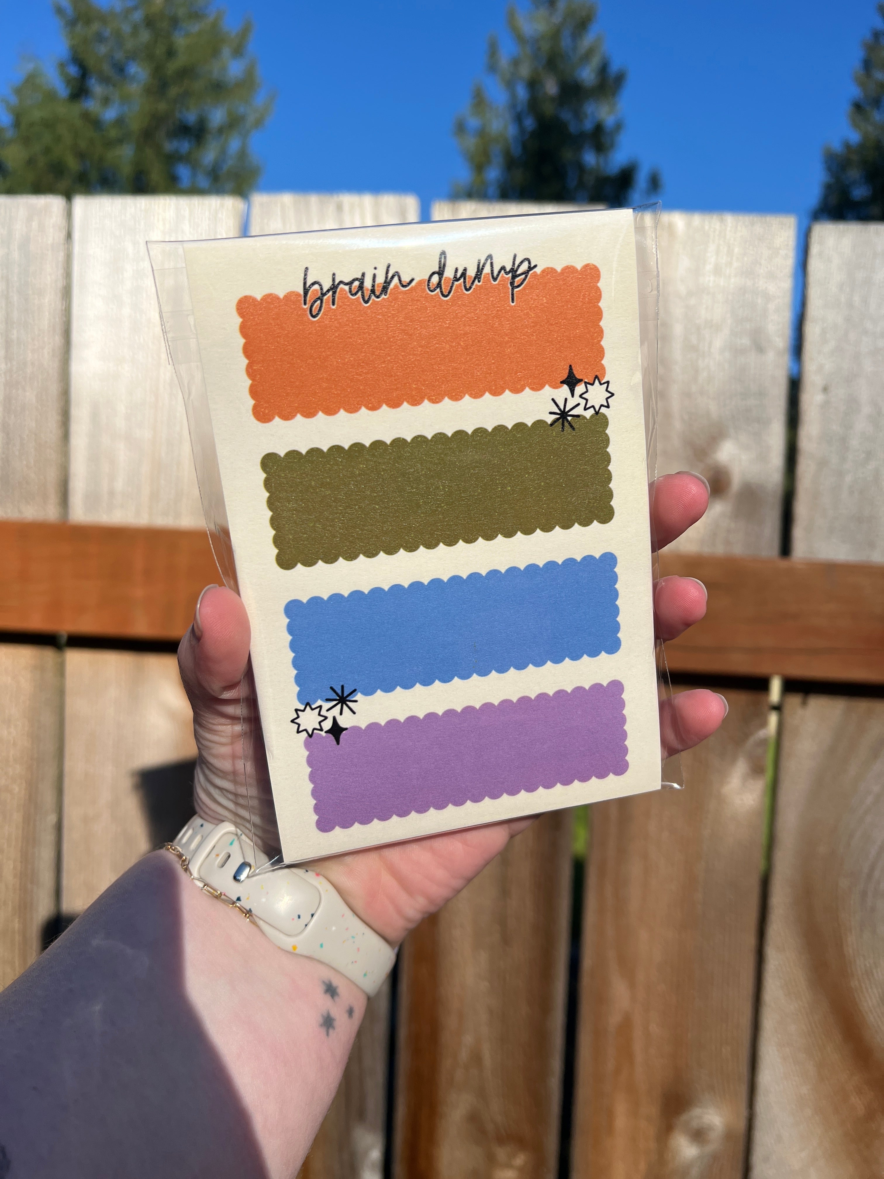 Brain Dump Sticky Note Pad