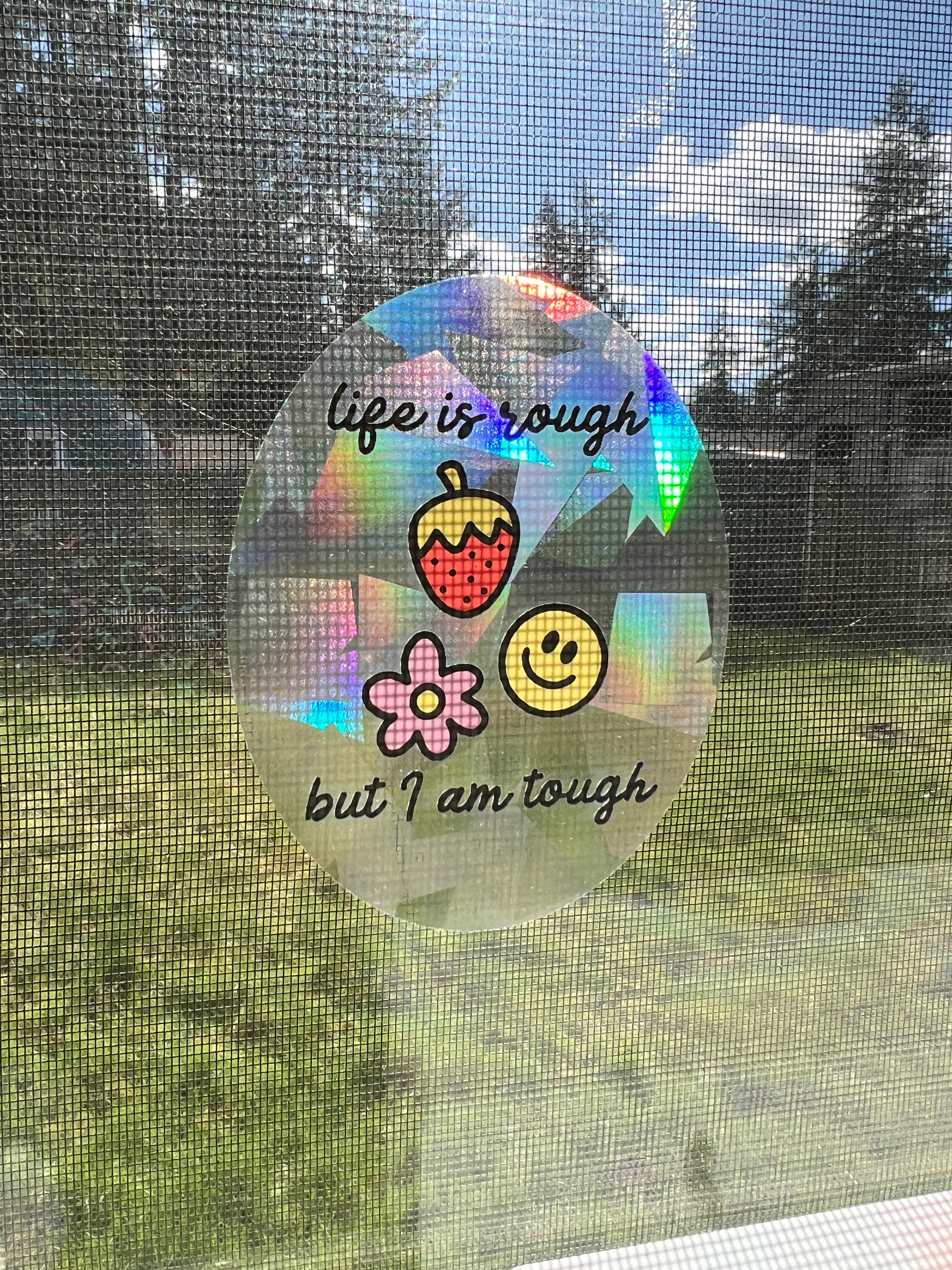 Life Is Rough But I Am Tough Sun Catcher