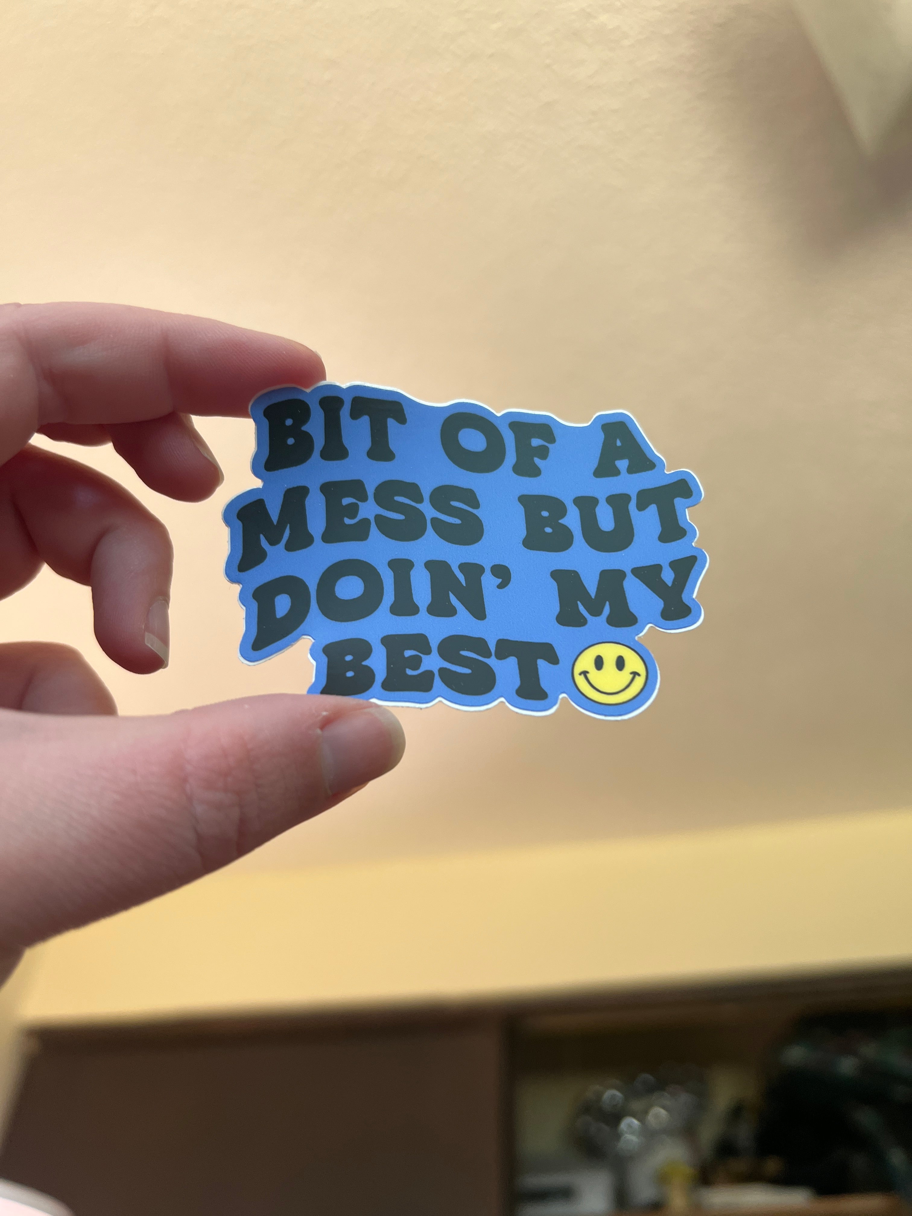 Bit Of A Mess Sticker