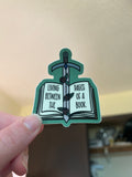 Living Between The Pages Of A Book Sticker