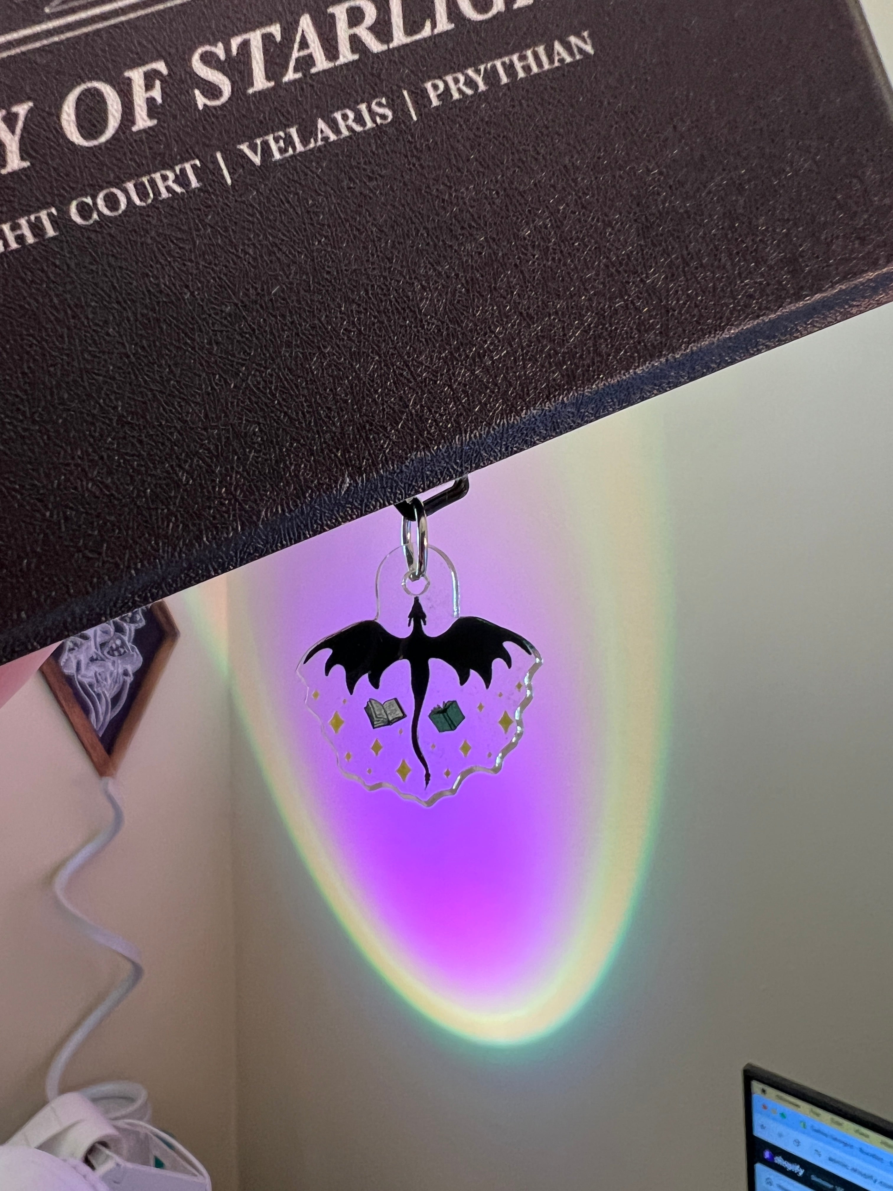 Book Dragon Kindle/Phone Charm